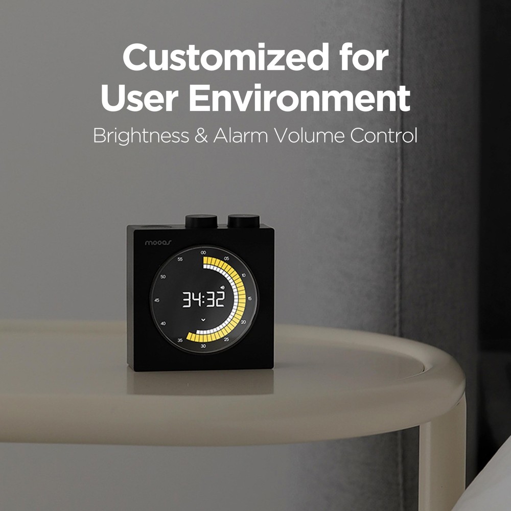 Time Loop Digital Visual Timer, Rechargeable Wireless, LCD Large Display, Por...