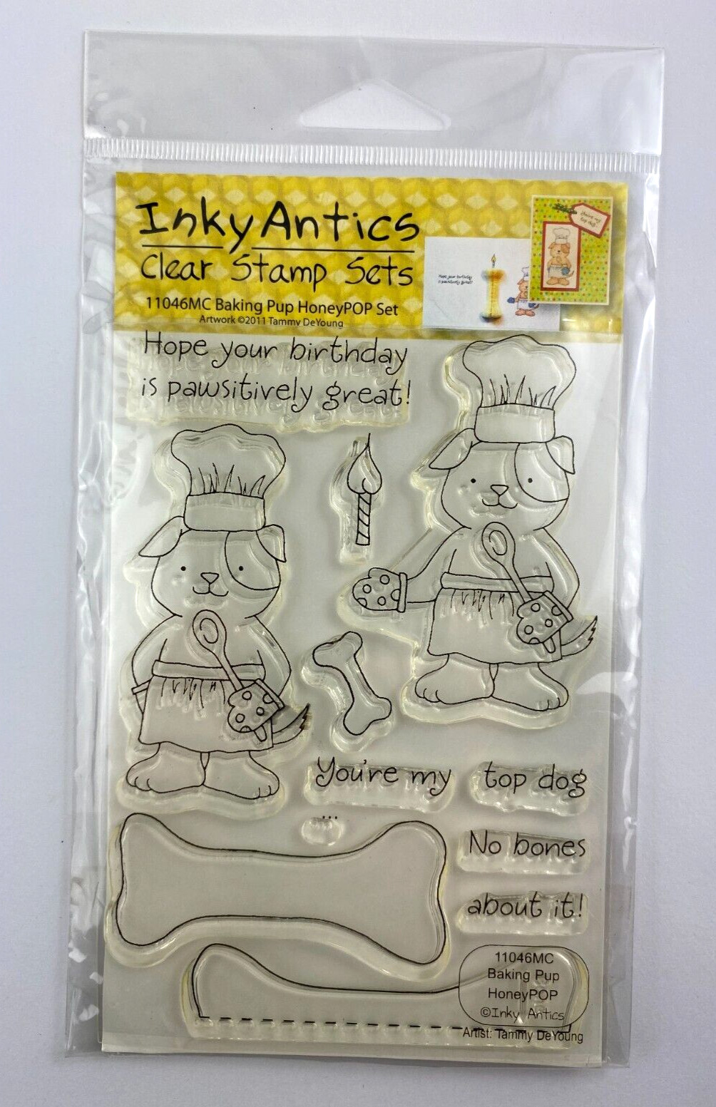 Inky Antics Stamp Set - BAKING PUP - 11046MC - Clear