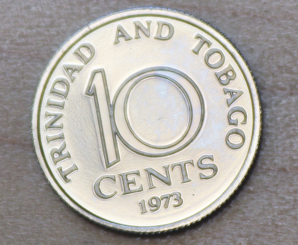1973 Trinidad & Tobago 10 Cents Proof