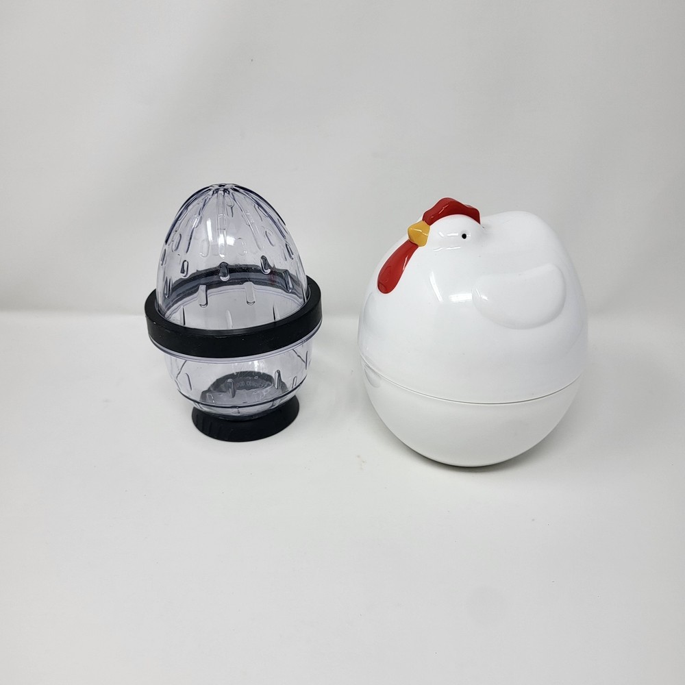 Egg Cooker by Chef's Pride Rooster with egg peeler