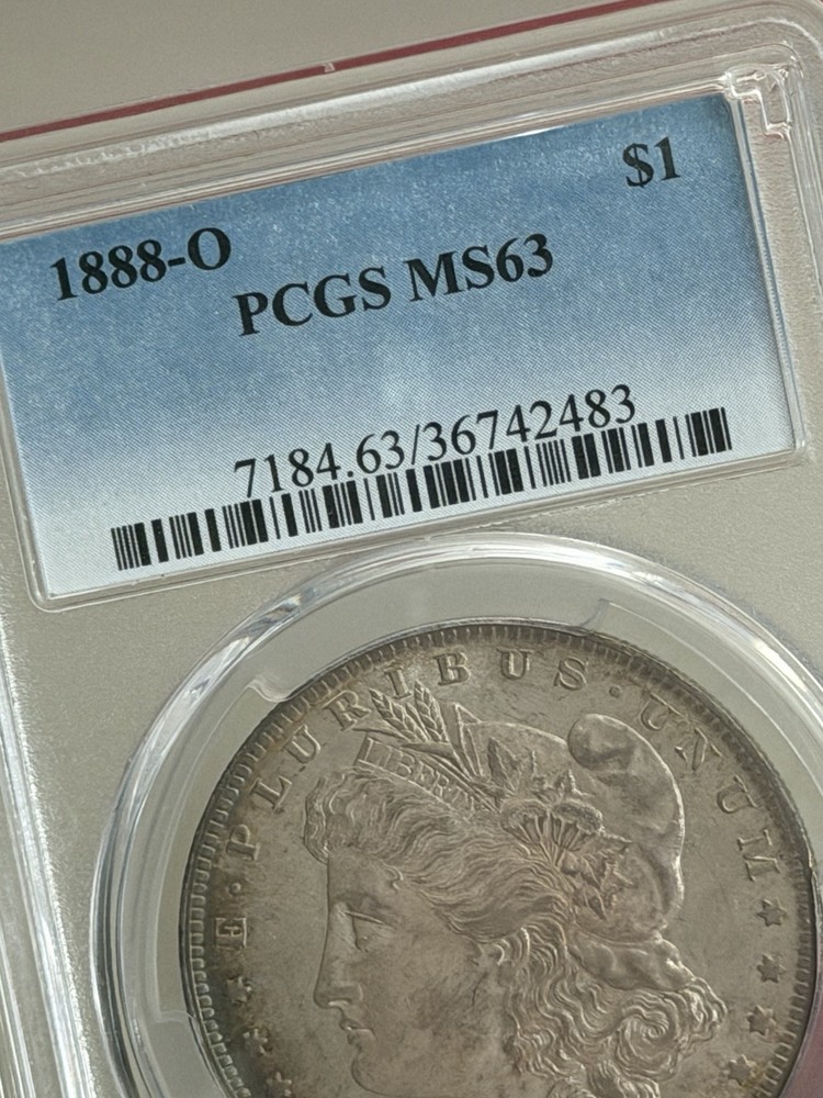 1888-O $1 Morgan Silver Dollar PCGS MS 63