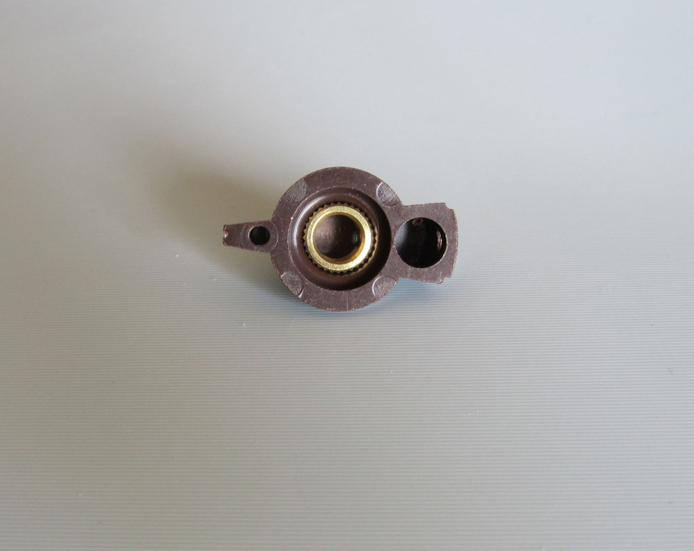 12 Brown Chicken Head Knobs 1/4" Guitar Amp Pedal Knobs Brass Insert Set Screw