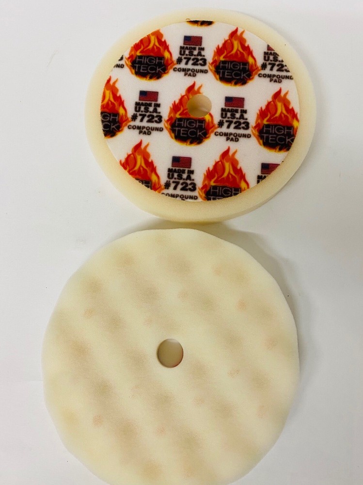 8" High Teck White buffing Foam Compounding Pad - Single Pack
