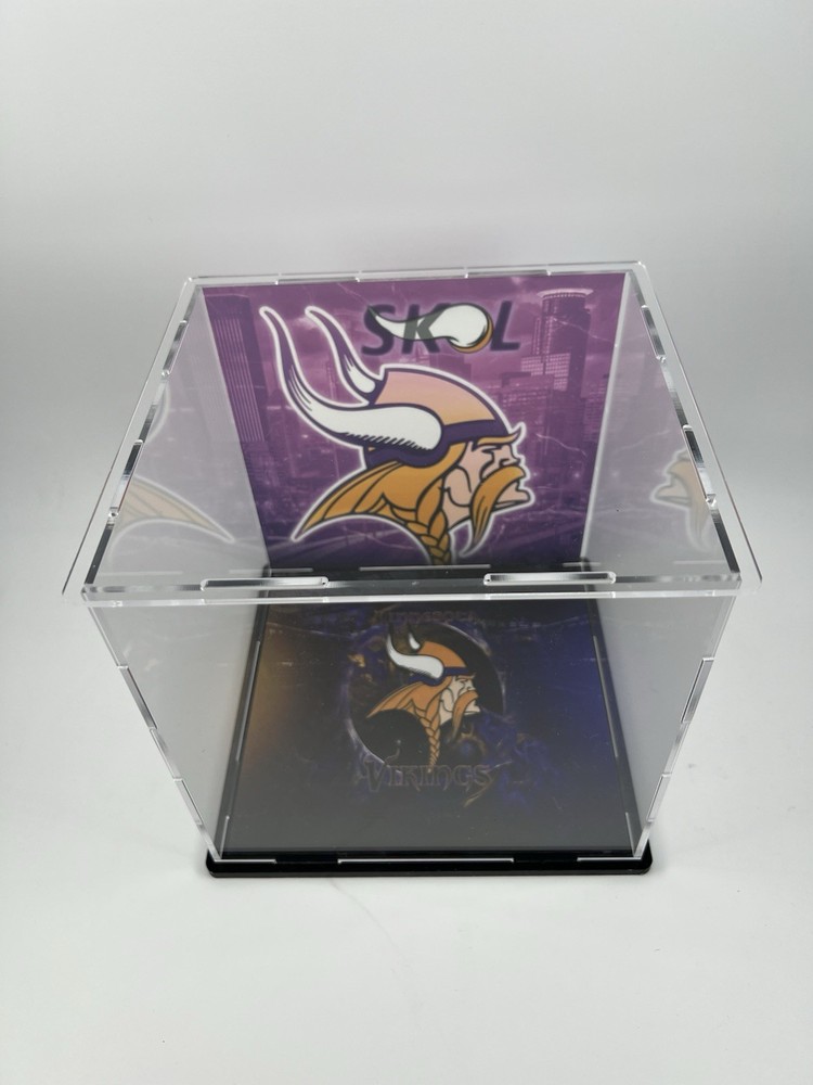 Minnesota Vikings Custom Mini Helmet Display or Card Display