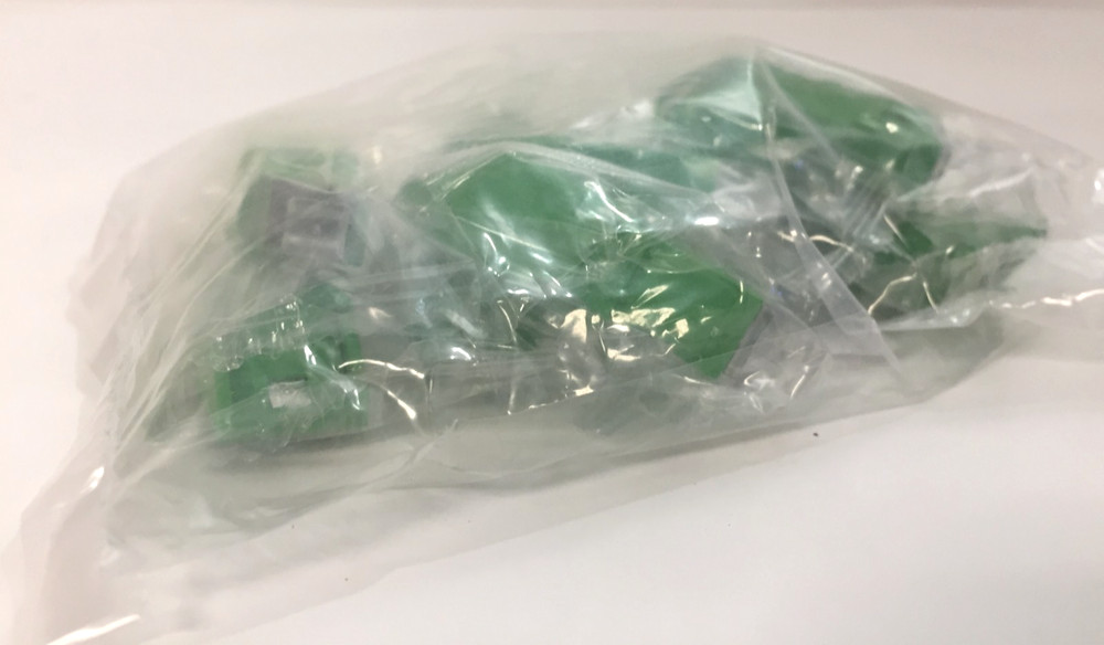 Adaptor SC APC /SC APC Auto Shutter Simplex Green Split Sleeve QTY 10