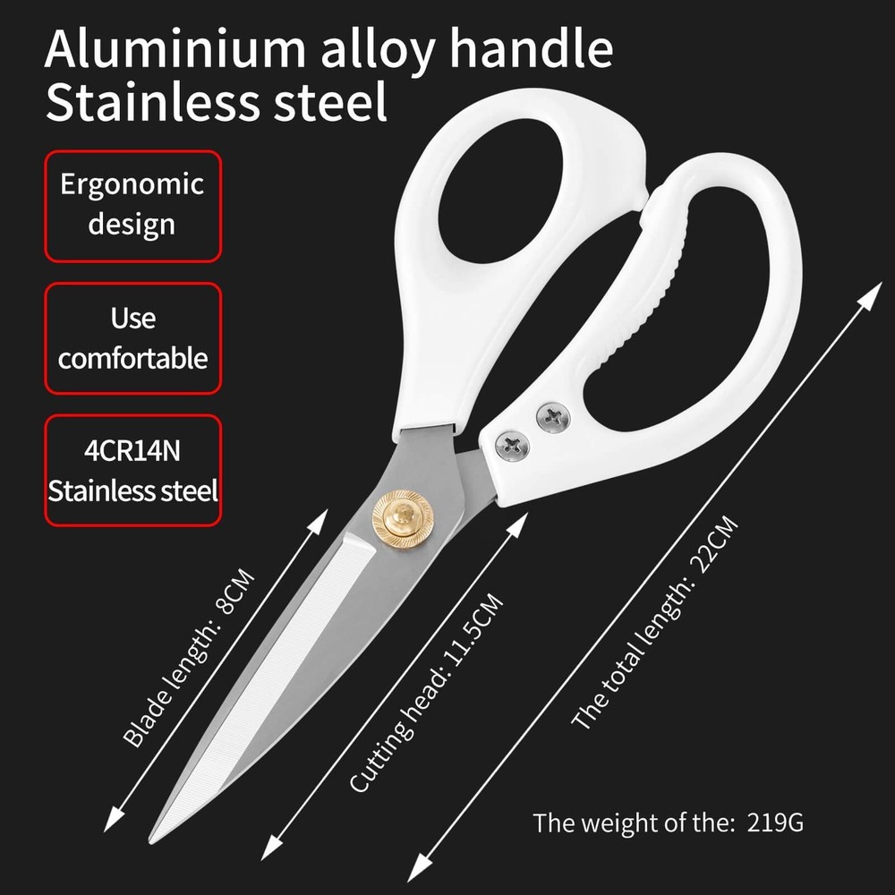 Professional Kitchen Shears,Multi Purpose Scissors - Premium Heavy Duty Shear...