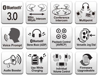 Sena SMH10 Bluetooth Intercom - Single