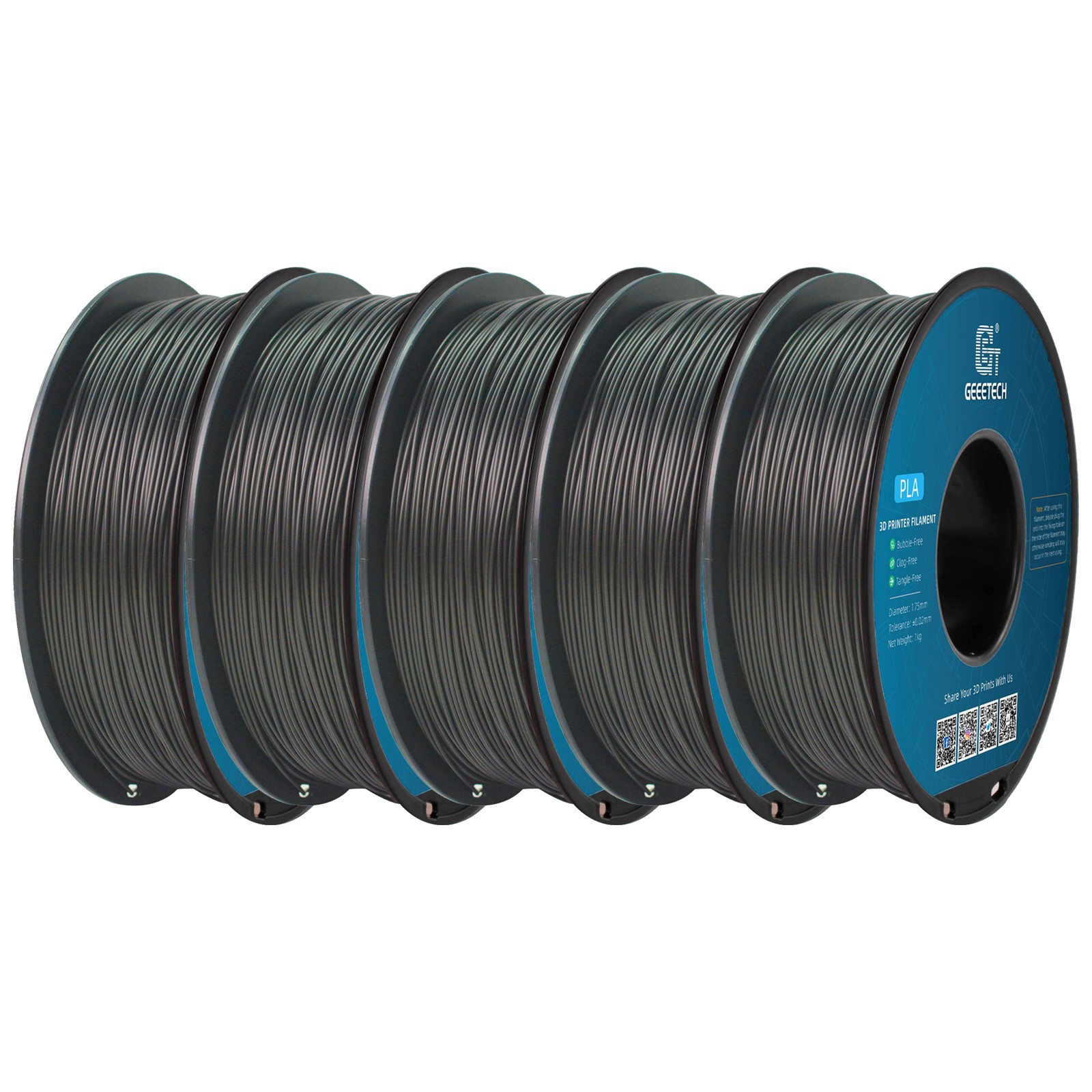 5/10kg GEEETECH 3D Printer Filament PLA PETG TPU ABS+ Filament 1.75mm 1kg/roll