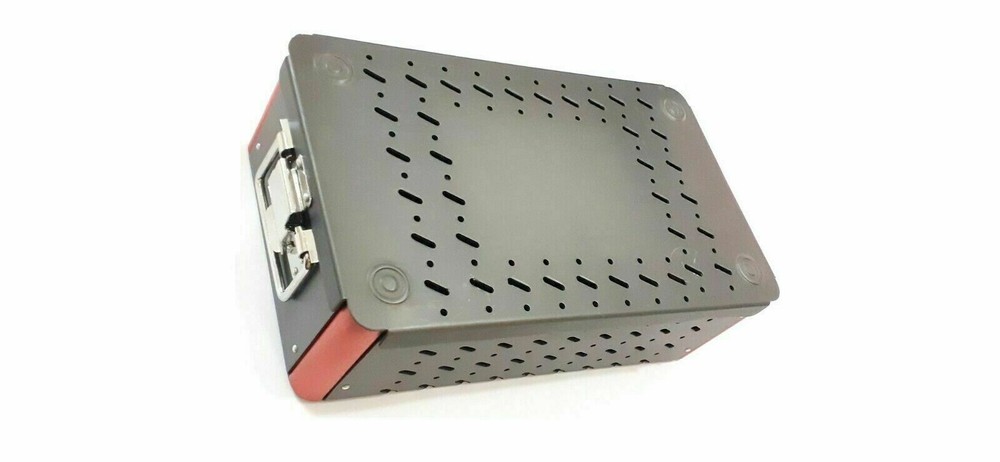 Orthopedic empty LCP Box for 3.5mm locking screw instruments aluminiu