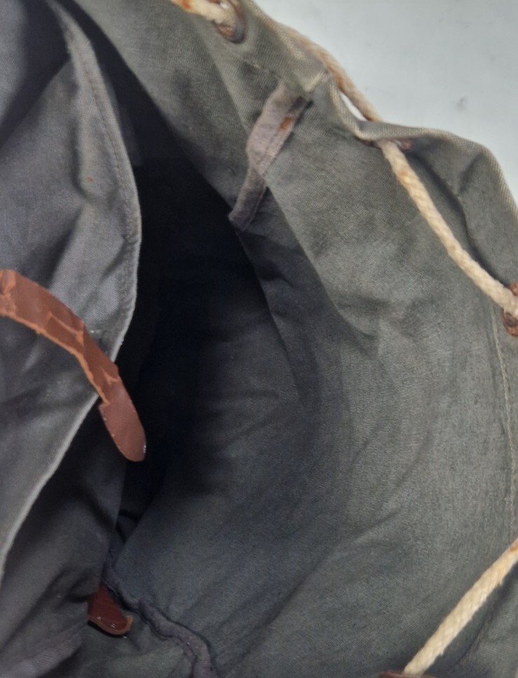 Vintage Austrian Military Bag Backpack