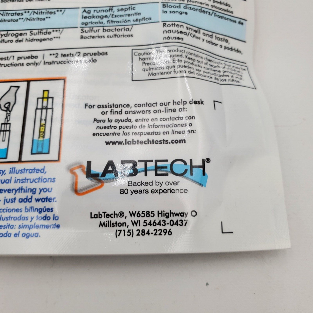 LabTech H2O OK Plus Complete Water Analysis Testing Kit 0150 LT5015 New