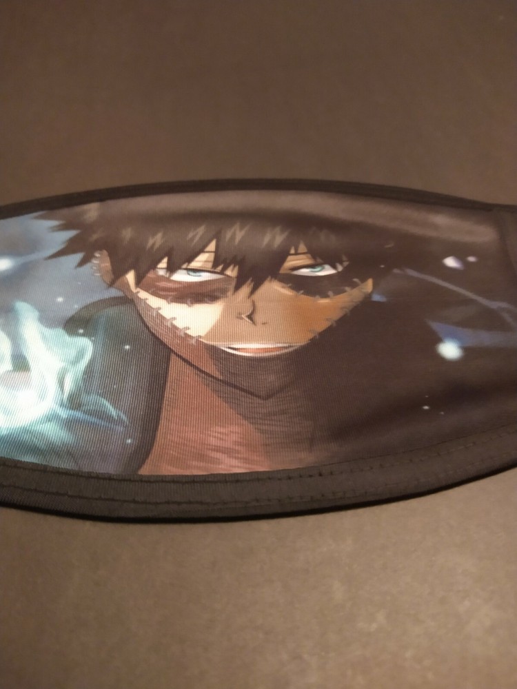 My hero academia Dabi face mask double layer with filter pocket