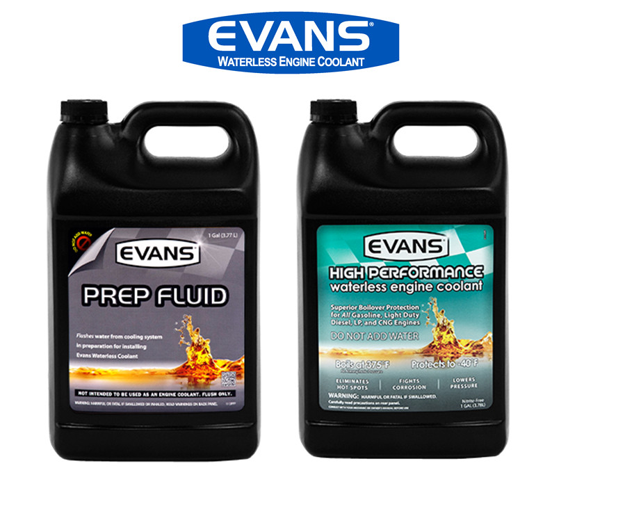 Evans High Performance Waterless Coolant 1 Gallon & Prep Fluid 1 Gallon