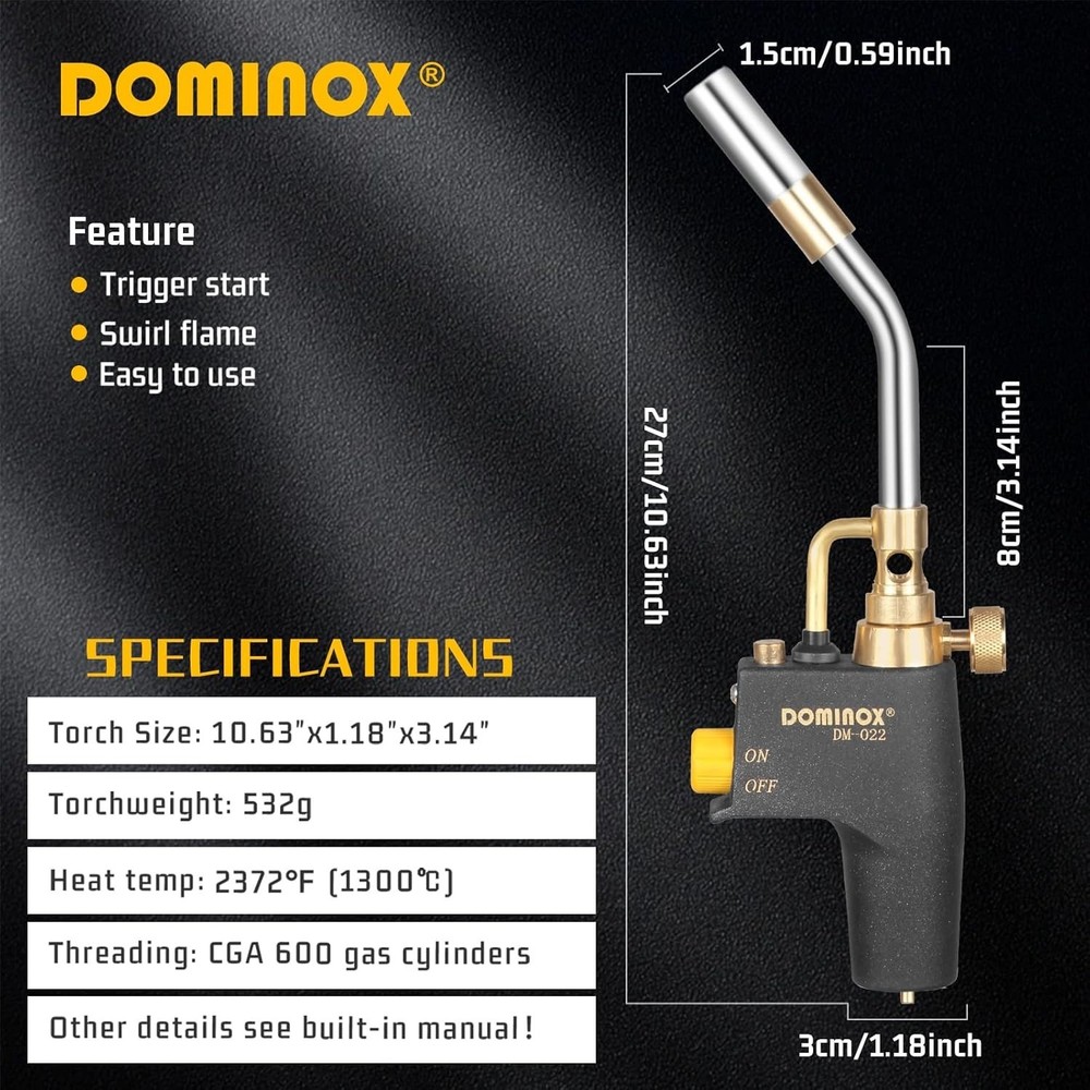 Versatile High Temperature 2-Pack MAPP Torches - Perfect for Welding & Ignition