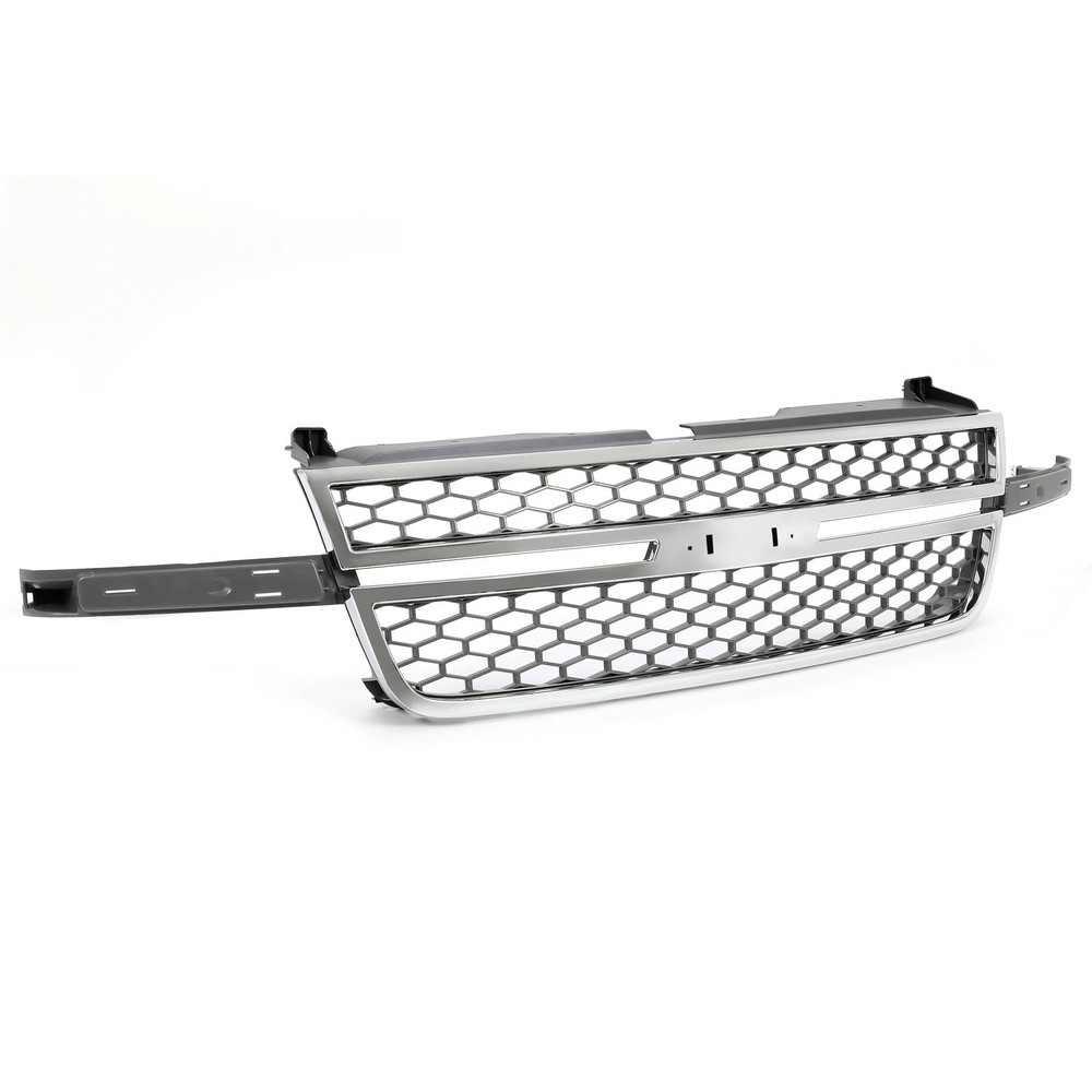 Chrome Grille w/Honeycomb Insert For 2003-2007 Silverado 1500 2500 3500 Pickup
