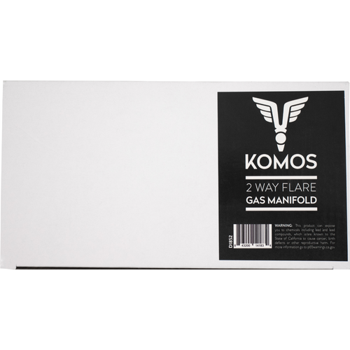 KOMOS® Gas Manifold | Aluminum | 1/4 in. Flare | 3 Way