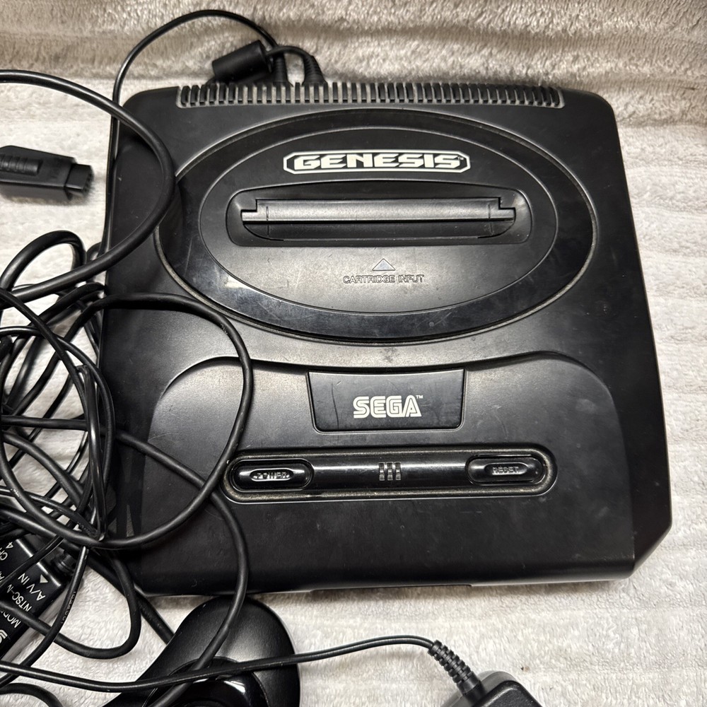 Sega Genesis 1 Gaming Console System Mk-1631 Cables + Controller *TESTED*