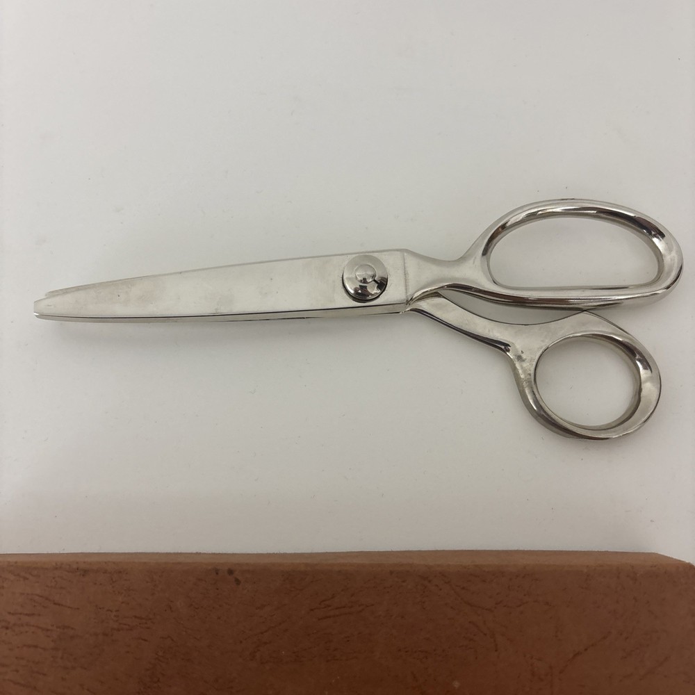 Vintage Gingher Pinking Shears Scissors G-7P Original Box 7-1/2" NICE