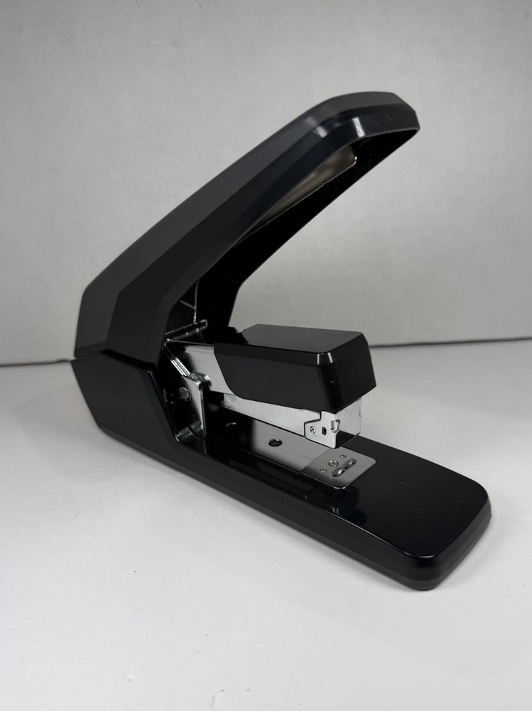 Leven Deli Effortless Heavy Duty Stapler, One Touch Stapling, 60 Sheets, Black
