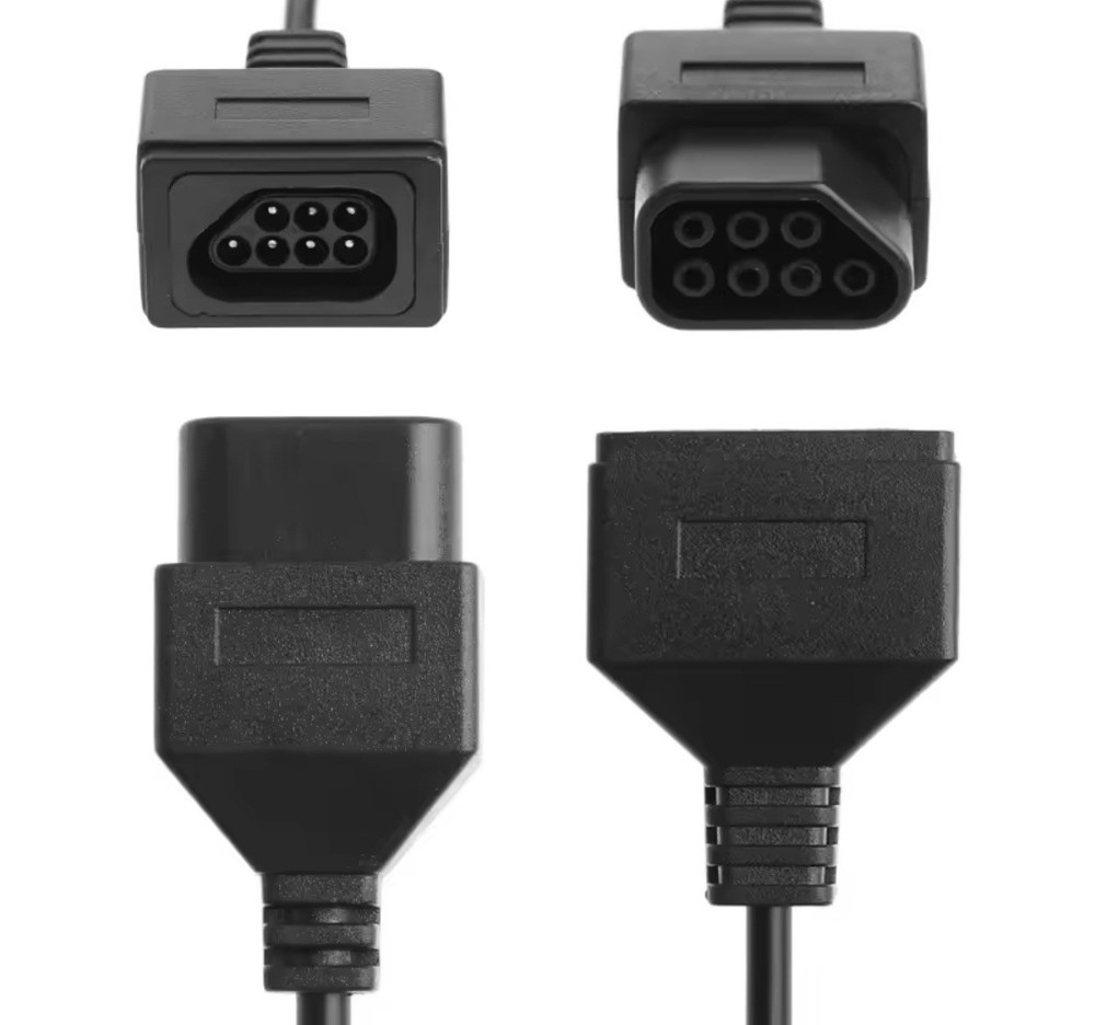 2Pack Extension Cable for Nintendo NES Controller 6FT Vintage Gaming