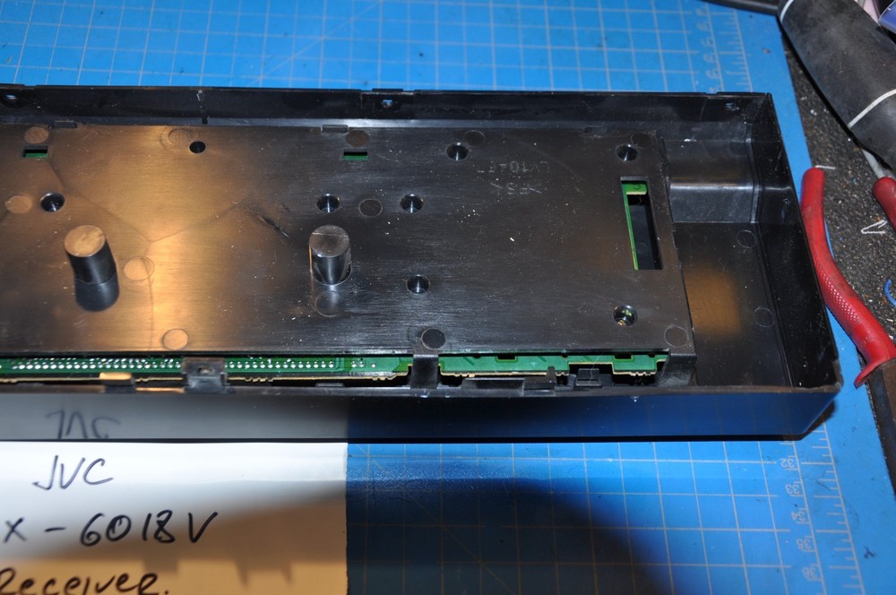 JVC Model RX-6018V Receiver Replacement Parts Front Face Panel Plate