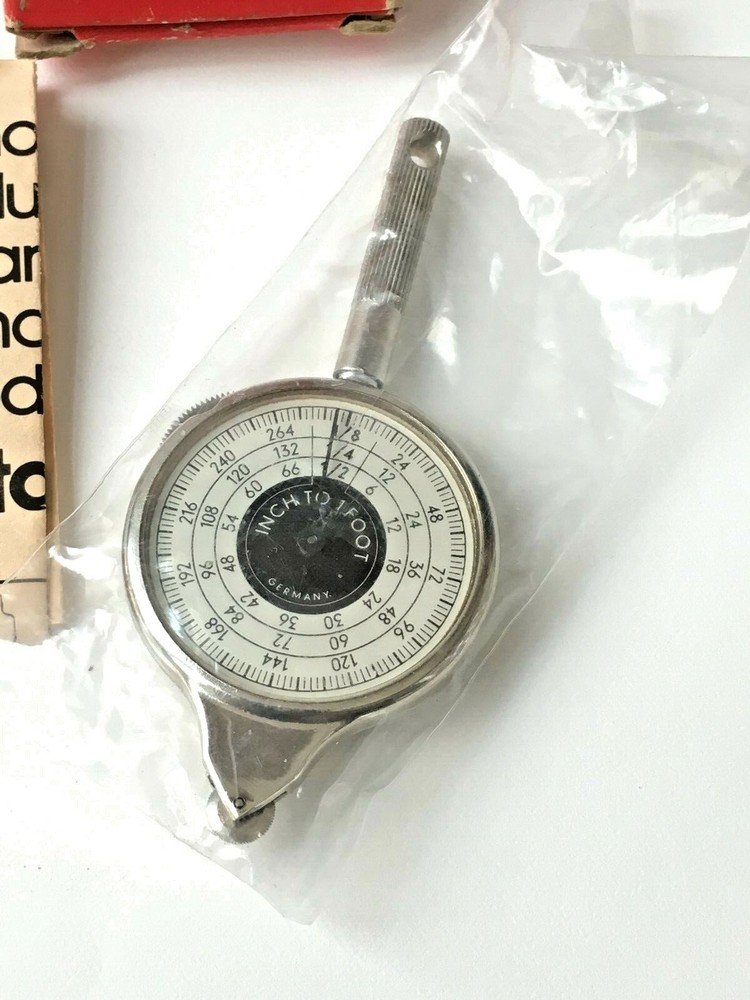 Map measures made in West Germany with instructions NEW UNUSED