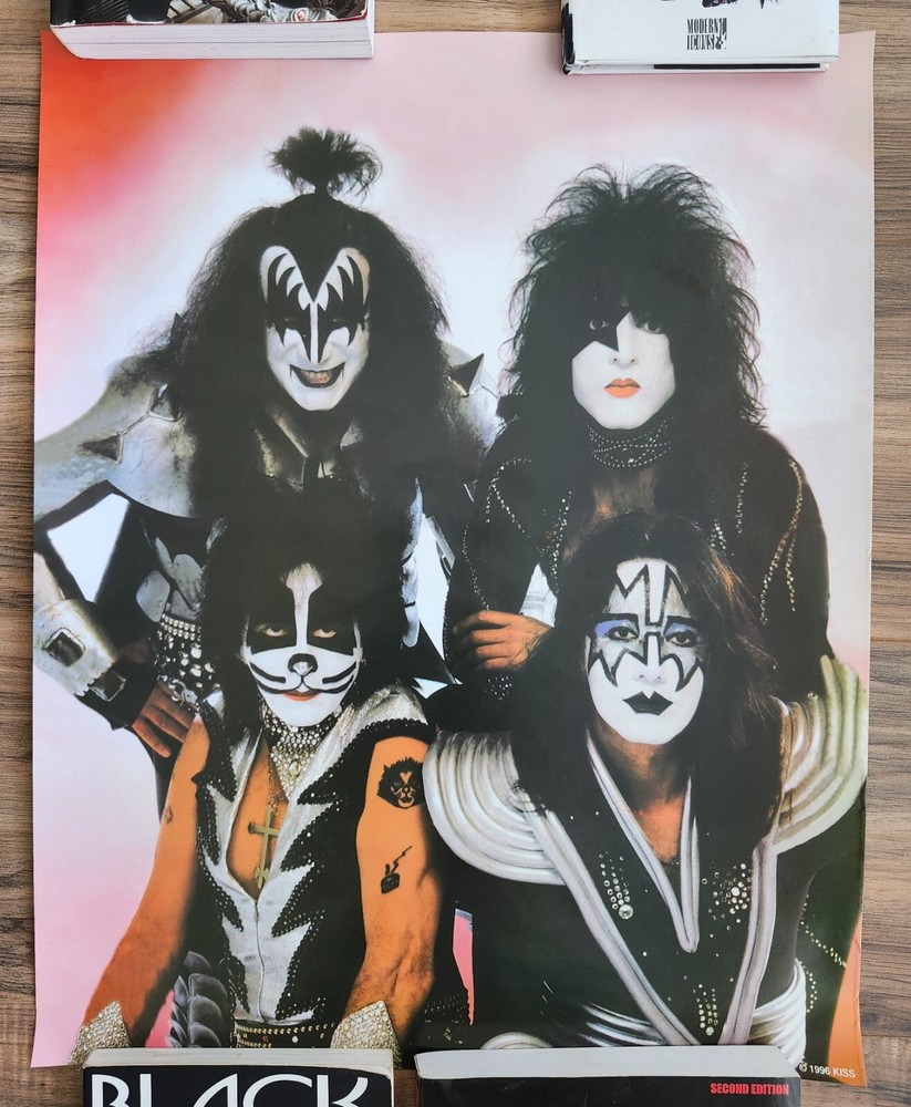 KISS RARE Vintage 1996 Mini 16x20 Reunion Promo Poster Paul Stanley Ace Frehley