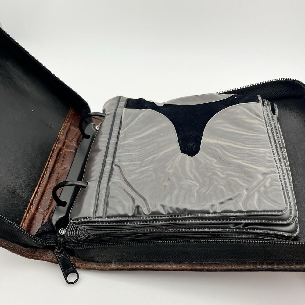 Alligator Skin CD/DVD/BLU RAY Case Binder Crocodile 20 Disk