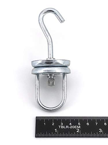 Heavy Duty Rotating Spinner Hooks - 250 Pound Capacity (5)