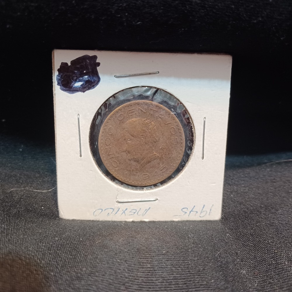 = 1945 MEXICO FIVE CENT NICKEL COIN