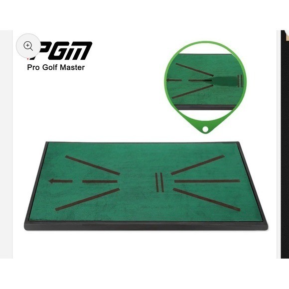 Golf trajectory display hitting mat