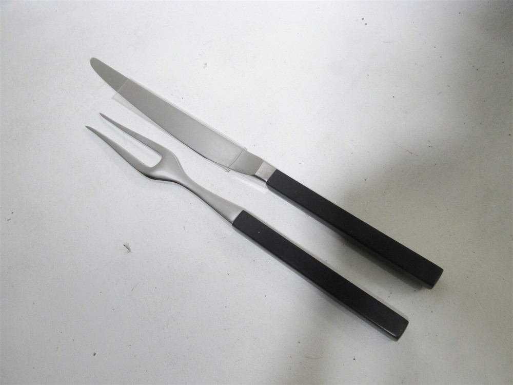 Midcentury Lundtofte Denmark OPUS Carving Set Tias Eckhoff Flatware