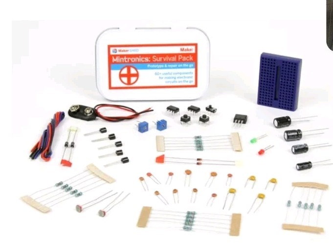Maker Shed Mintronics Survival Pack 60+ Components For Making Electrical Circuit