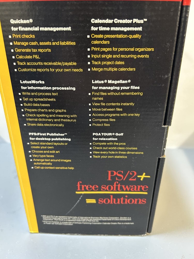 IBM PS/2 Software Solutions New in box