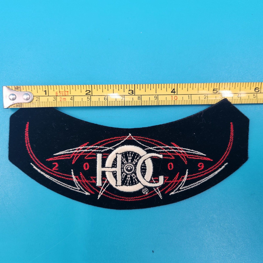 "NEW" 2009 HARLEY DAVIDSON OWNERS GROUP HOG CHAPTER ROCKER PATCH & PIN
