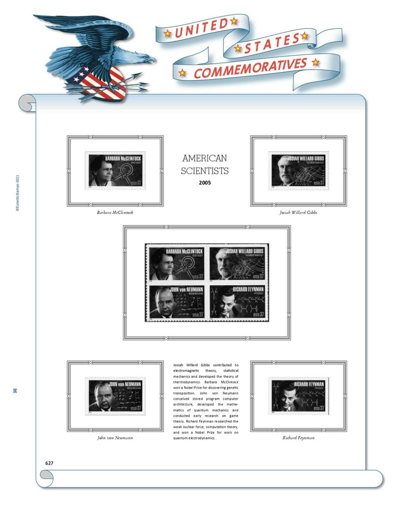 2005 U.S. Commemorative Singles COMPLETE Supplement (White Ace Alternative)