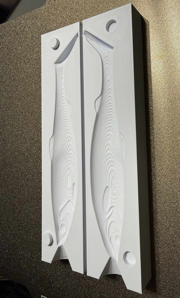 Precision Soft Bait Mold - Shad / Kopyto