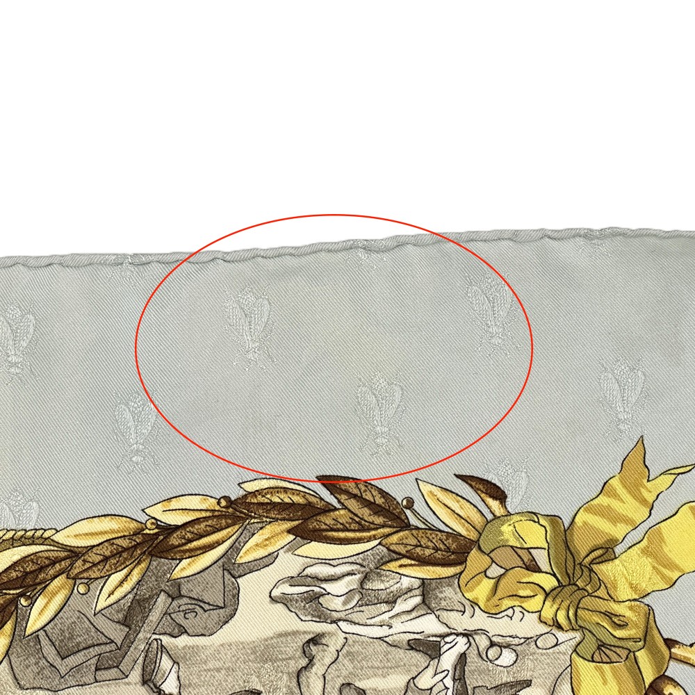 Hermes Scarf Carre90 Napoleon Silk Blue Multi Horse Knight Used