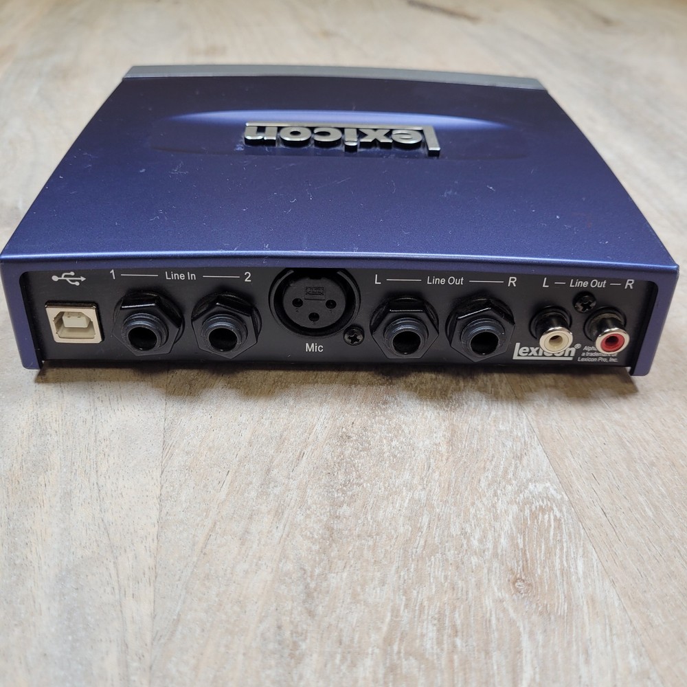 Lexicon Alpha Lexalpha Digital Recording USB Interface - TESTED