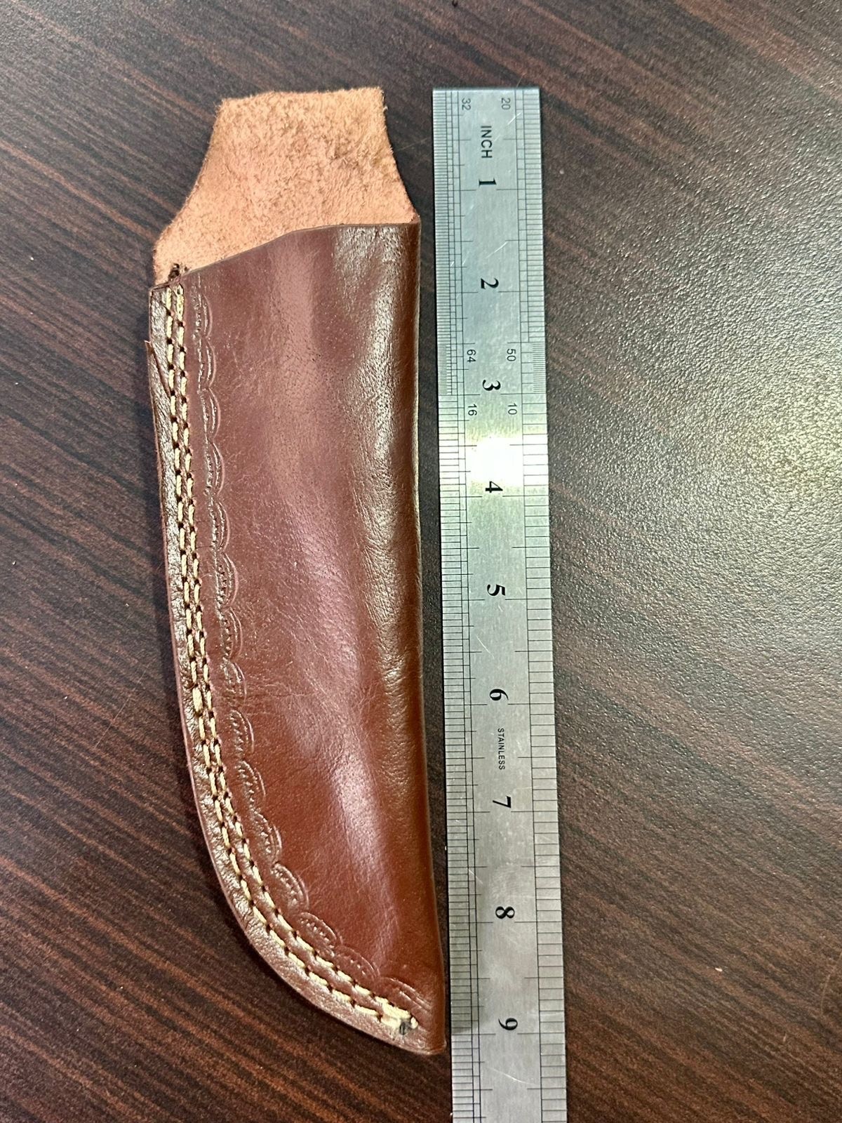 CUSTOM HANDMADE PURE COW LEATHER SHEATH FOR FIXED BLADE KNIFE 8" to 10" BLADE