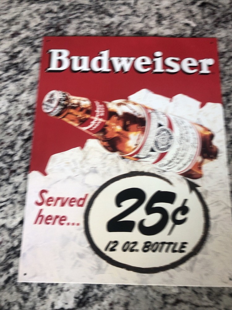 Budweiser Metal Sign