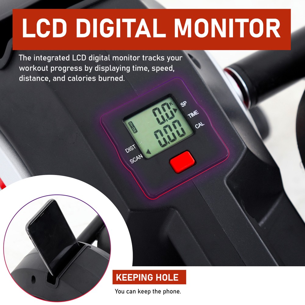 Under Desk Elliptical Machine, Portable Pedal Training Machine Senior Exercise