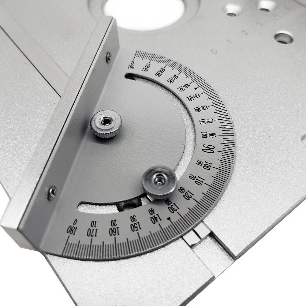 Router Table Electric Miter Gauge Aluminum Multifunction Woodwork Insert Plate