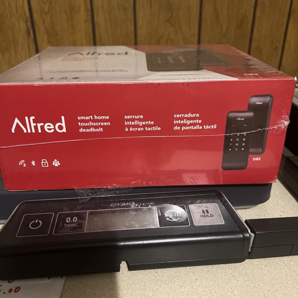 Alfred DB2 Smart Home Touchscreen Deadbolt Lock Black Network Ready New!