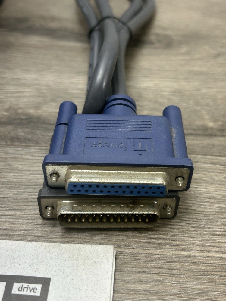 Iomega Zip 100MB External Disk Drive With Parallel Port Cables PC No Software