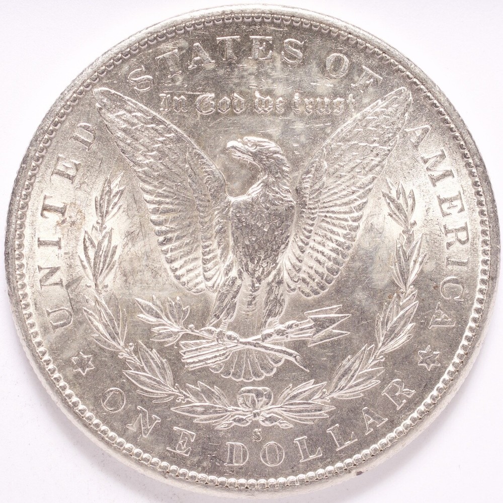 1890-S Morgan Silver Dollar BU