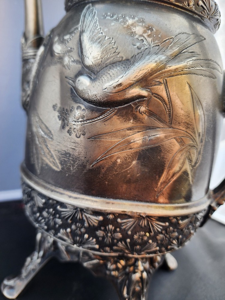 Vintage 1924 Meriden Silver Bird Pitcher