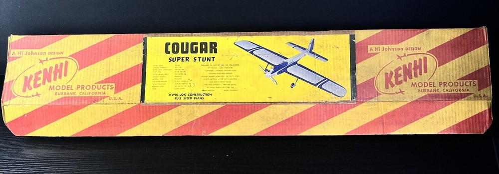 KENHI COUGAR SUPER STUNT MODEL  WITH INSTRUCTIONS