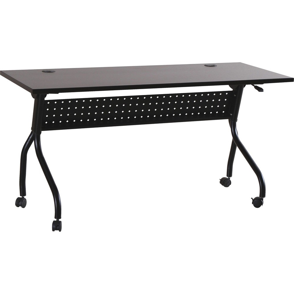 Lorell LLR60732 Training Table 48"x23.5" Espresso/Silver