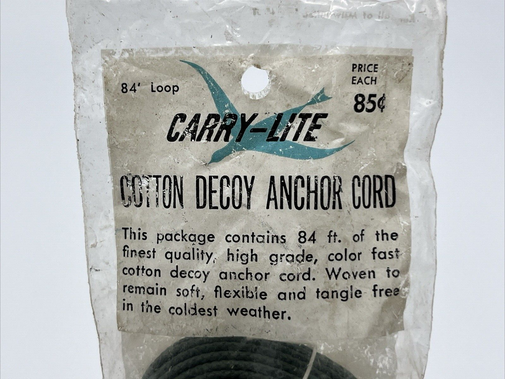 Cotton Decoy Anchor Cord Carry Lite 84' Loop